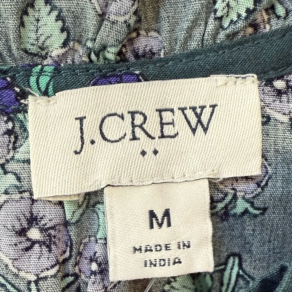 NEW with tags! Ladies J. Crew Factory long-sleeve ruffleneck poplin blouse - Picture 3 of 4